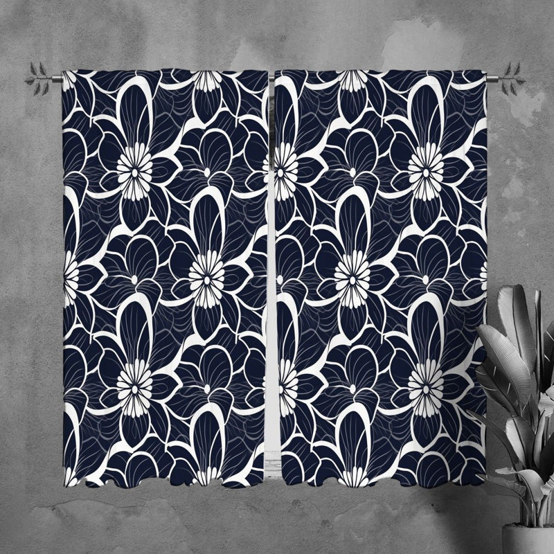 Paire de rideaux obscurcissant en polyester Nahlani, L 40 po x L 82 po