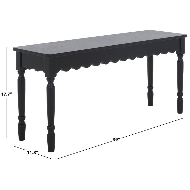 Haven Bench, Matte Black
