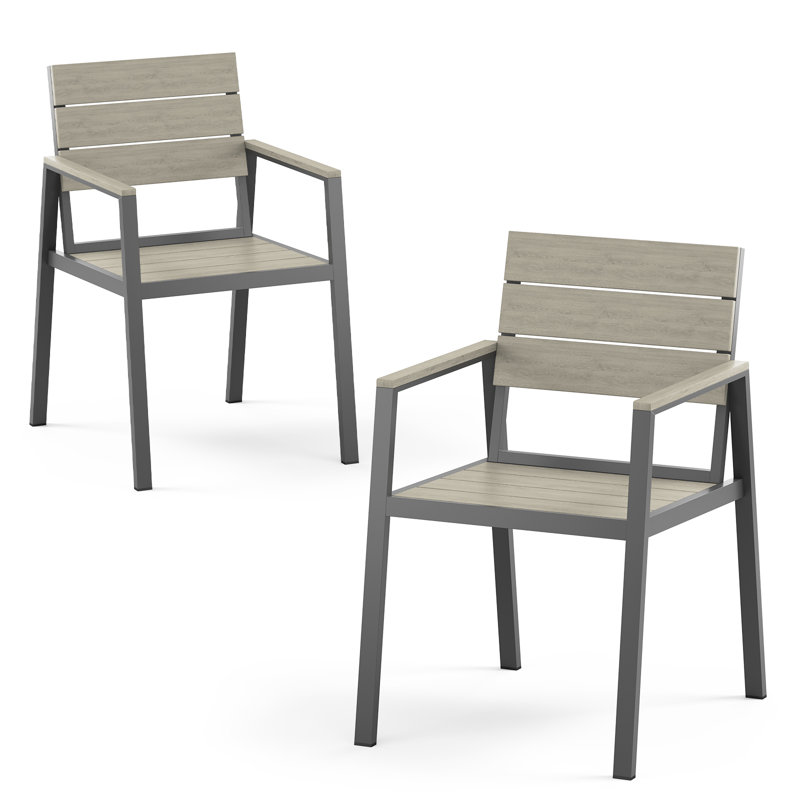 Chaise de patio, Gris clair