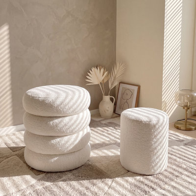 Ensemble de 2 repose-pieds l 16,5 po avec rangement caché, tabouret de coiffeuse avec couvercle amovible, repose-pieds et repose-pieds décoratif, ensemble de 2