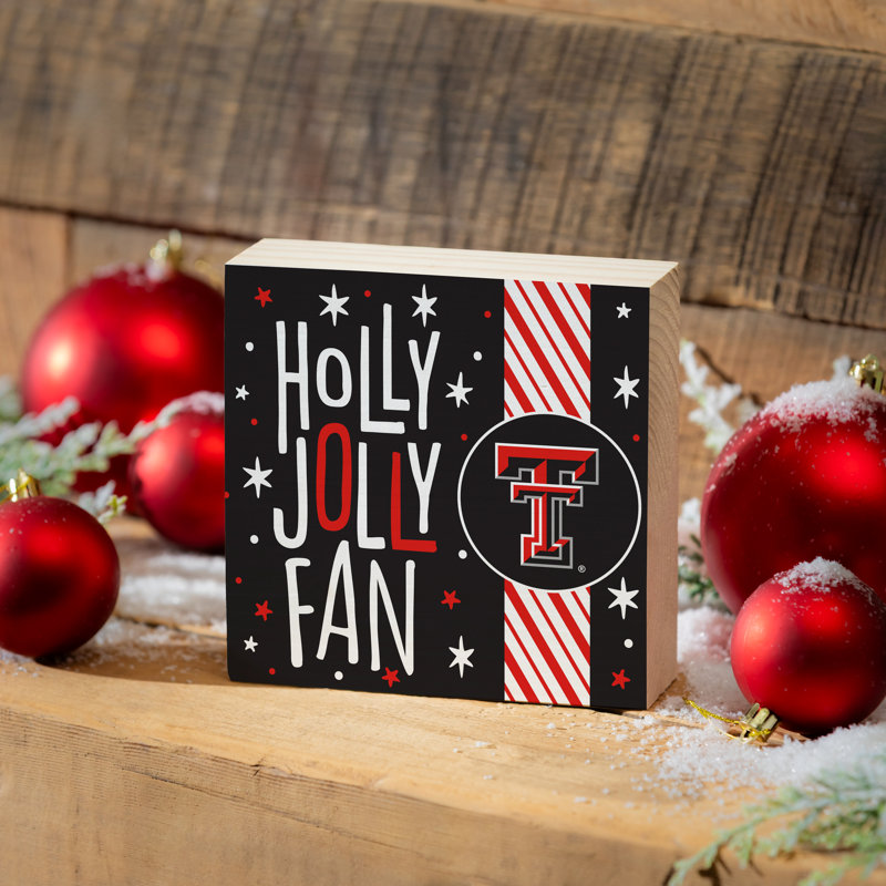 Plaque murale en bois 6 "Texas Tech University