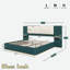 Lit plateforme tapissier avec tablettes-150216829-150217091