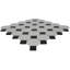Carreau de mosaïque de plancher et de mur en porcelaine brillante blanc octogonal 12 po x 12 po Ackland