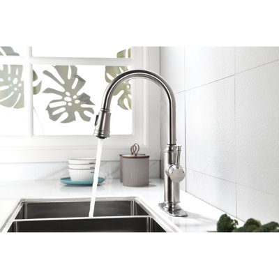 Pull Out Spray Kitchen Sink Faucet, 4.99 Lb Weight Single Handle Down 25 In. Package Depth