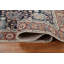 Tapis bleu marine en laine noué à la main de conception unique 5 pi x 6 pi 10 po New Age