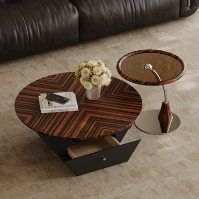Ensemble de tables basses de rangement minimalistes italiennes