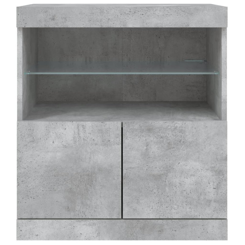 Basilisa 60cm Sideboard, Concrete Grey
