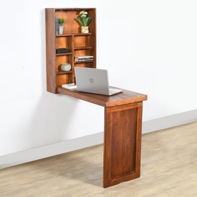 Solid Wood Floating Desk