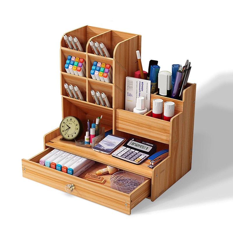 Manufactured Wood Desk Organiser