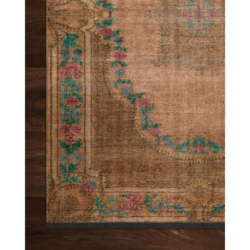 Tapis en coton tissé à la machine Tarango, Rectangle 5 pi 3 po x 7 pi 7 po