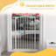 Tucker Murphy Pet™ Extra Tall Dog Gate With Door, Pressure Fit, Auto Close, Double Locking For Doorways Hallways Stairs, White