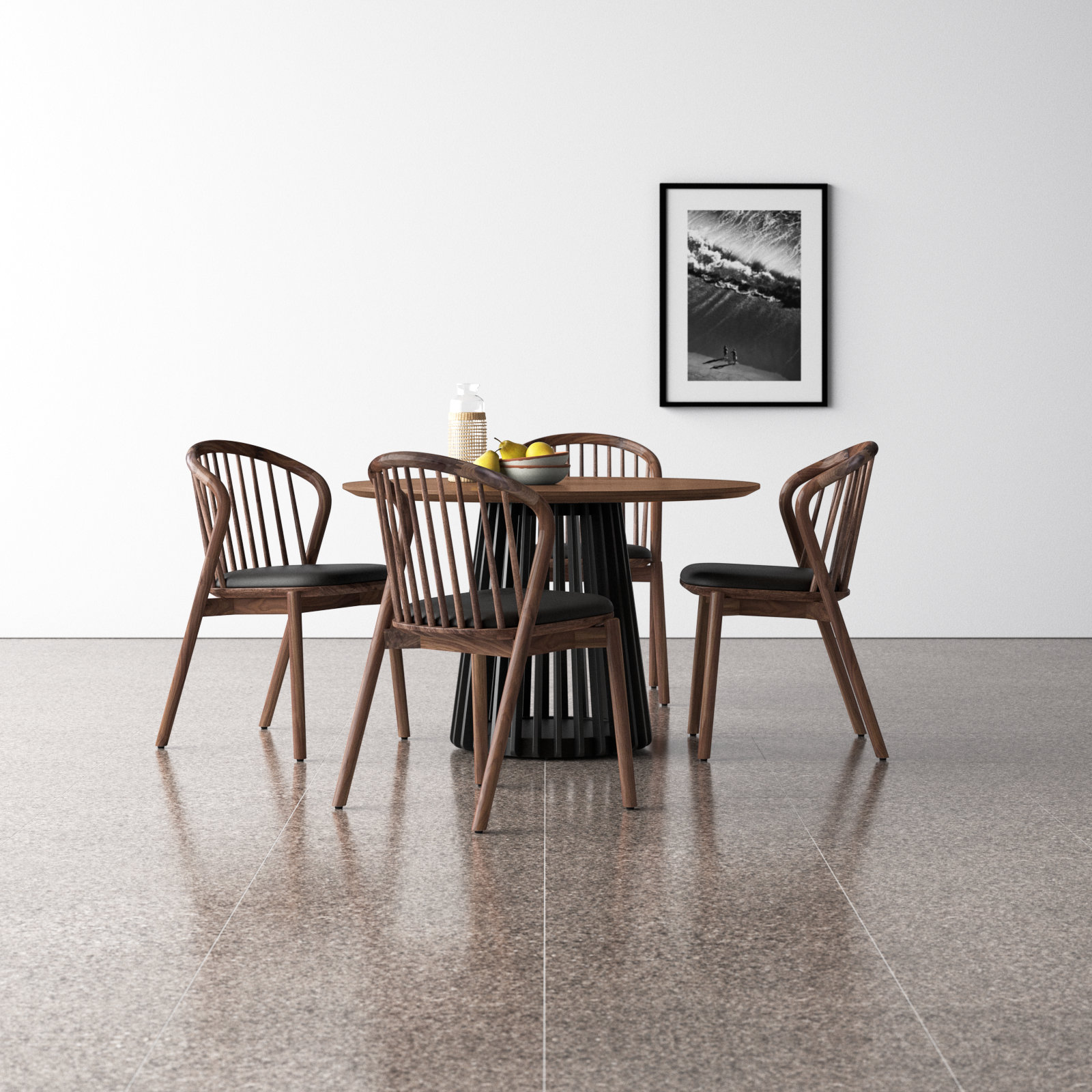 Buffolino 5 - Piece Extendable Dining Set, Walnut, Walnut