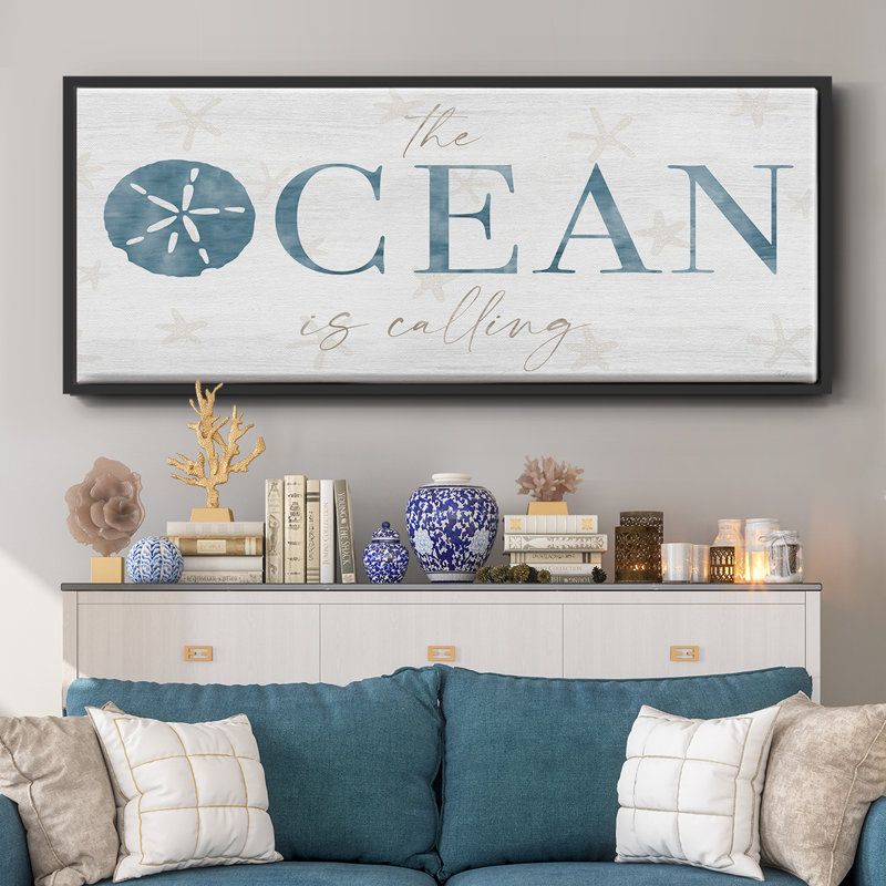 The Ocean, reproduction d'art sur toile, Noir, H 8 po x l 20 po x P 1,5 po