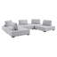 Canapé modulaire en tissu capitonné 5 pièces Saancer-1226510571