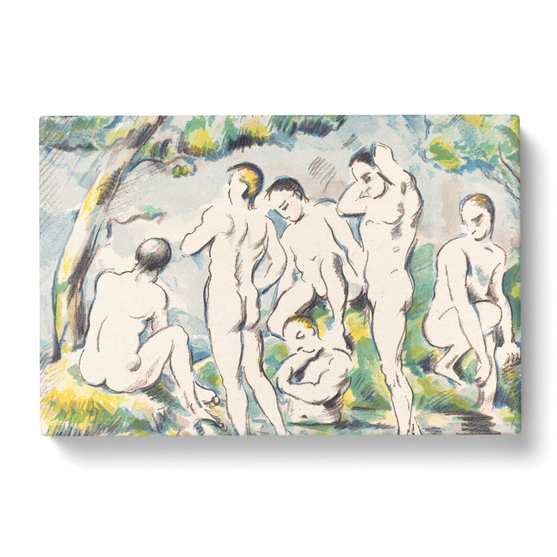 Bathers Vol.6 by Paul Cezanne - Wrapped Canvas Painting, 50cm H x 76cm W x 3cm D