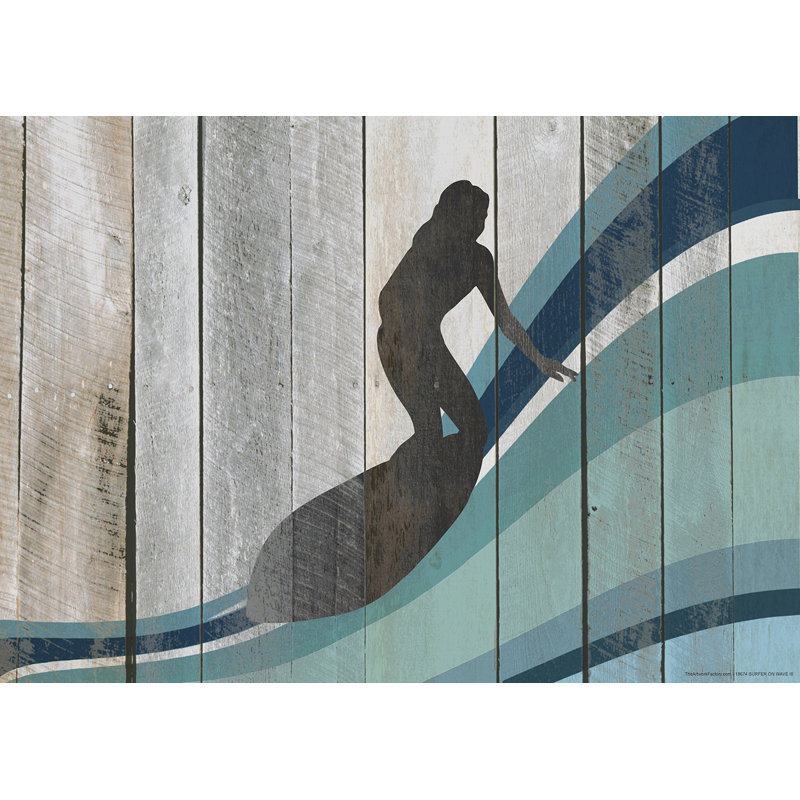« surfer on wave iii », impression encadrée