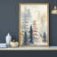 Paysage de forêt Woodland «Pastel Watercolor Pine Tree Forest» sur-99141955-99141956