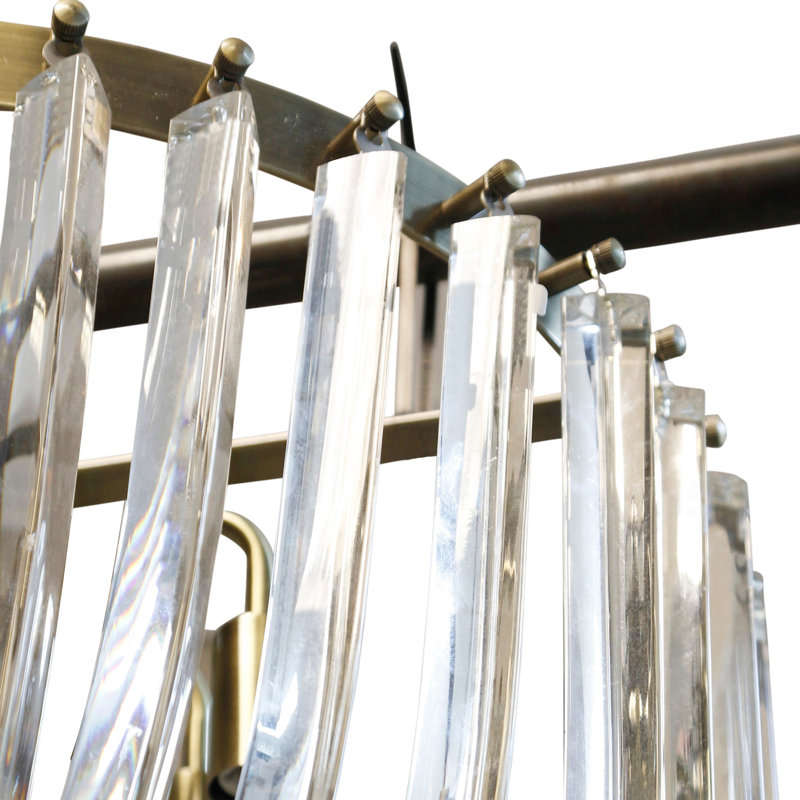 Bolanle 6 - Light Iron Tiered Chandelier