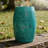 Outdoor Garden Stool Side Table, Lace-Cut 12 Inch Top, Teal Iron-121489430