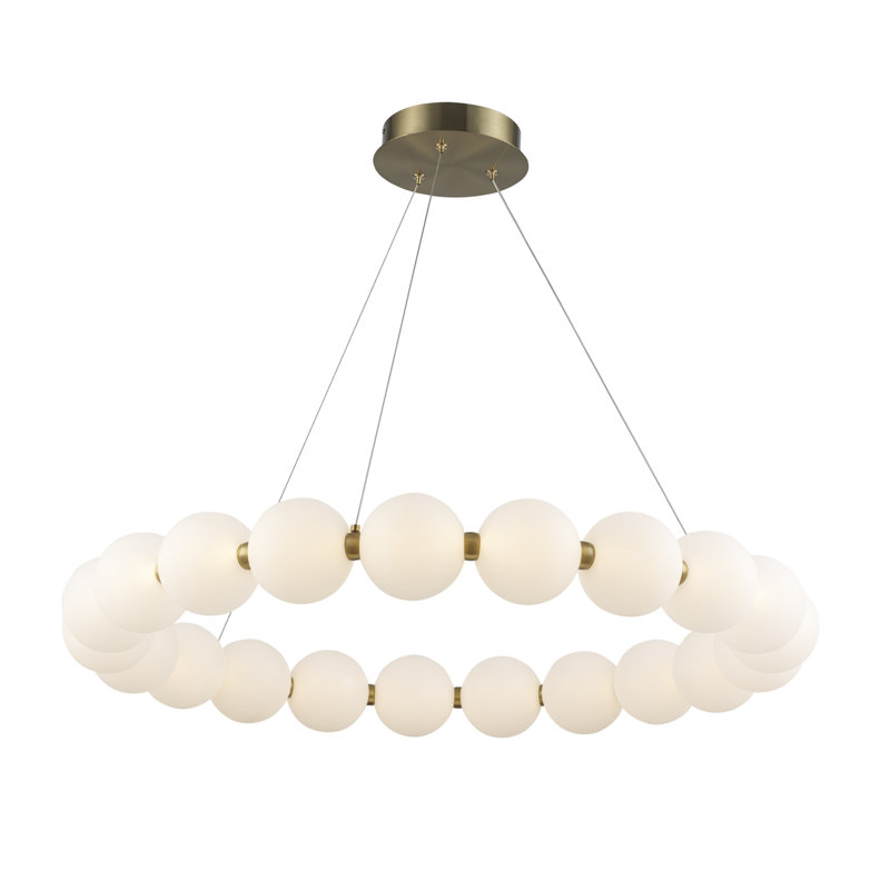 Minza 21-Light Chandelier, H 103 po x l 33 po x P 33 po, Or antique
