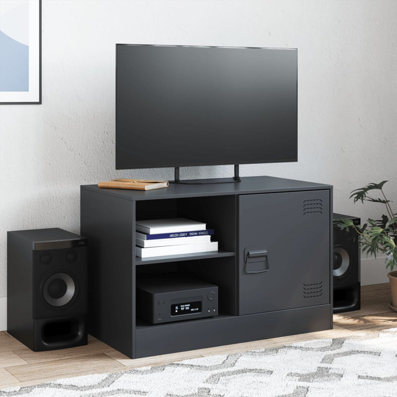 Anudhya Unfinished TV Stand for TVs up to 24", Black