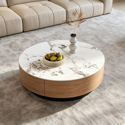 Table basse ronde pour petit appartement