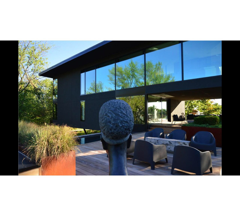 Chaise de patio Cissell, Noir