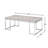 Rectangular Coffee Table With Metal Sled Base