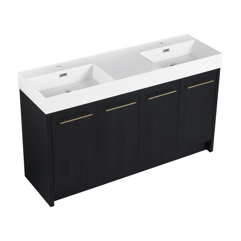 Meuble-lavabo autoportant avec lavabo Charette