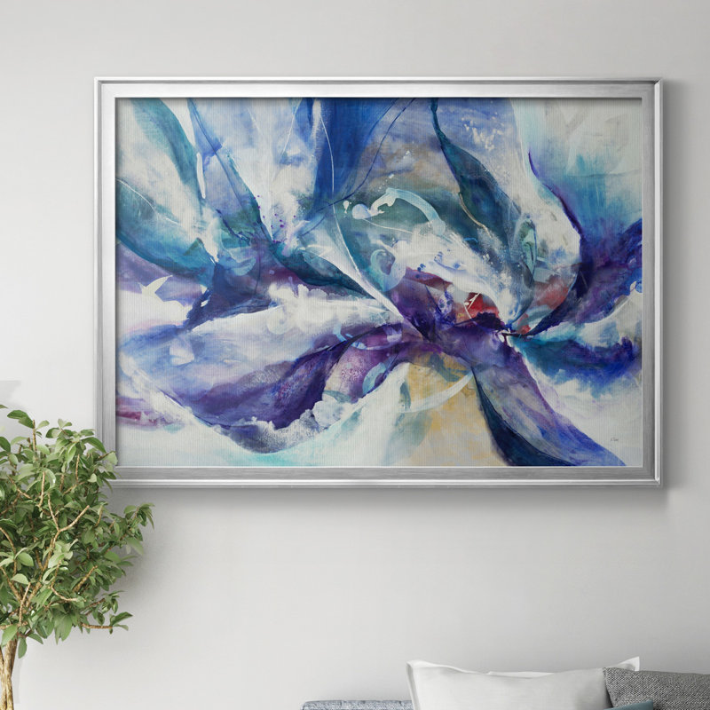 Aurora Petals - Reproduction de photo sur toile, H 30,5 po x l 42,5 po x P 1,5 po, Argent