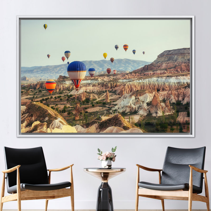 Print on Canvas, White, Framed Print without Mat, 40 cm H x 60 cm W
