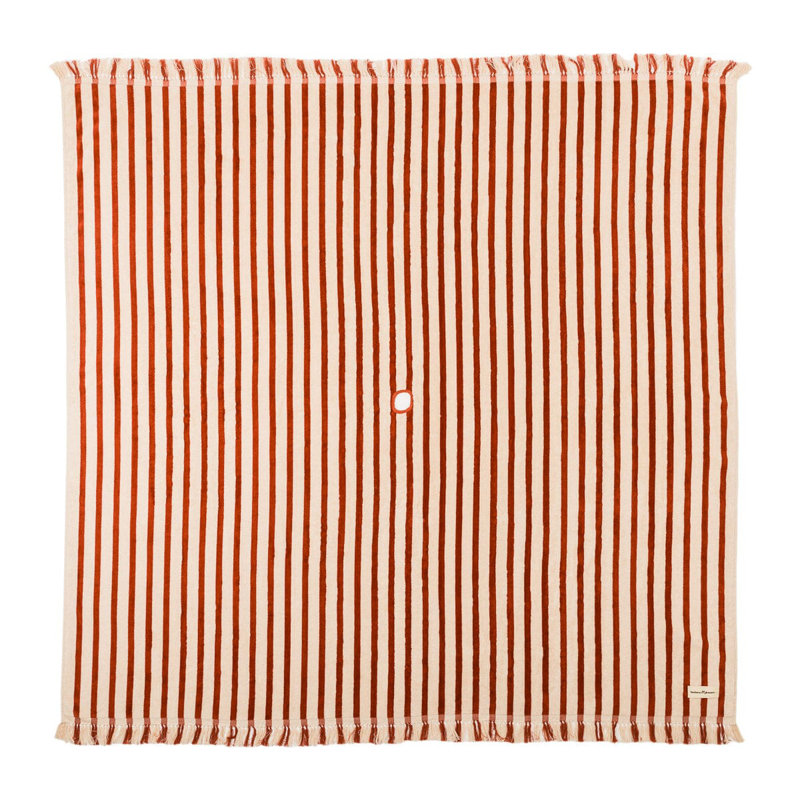 Beach Blanket, Red/White
