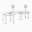 Table basse contemporaine rotative avec pieds en bois d'hévéa massif, table basse rotative à 360 degrés avec plateau en pierre frittée blanche de 6 mm pour le salon, la chambre à coucher, le balcon et le bureau personnel