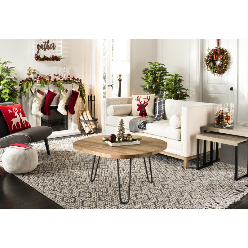 Blitz Square Pillow Cover & Insert, Beige/Red
