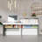 Modern Reception Desk With Marble Finish And Ample Storage