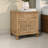 Timaj 30 inch Solid Wood brown Nightstand