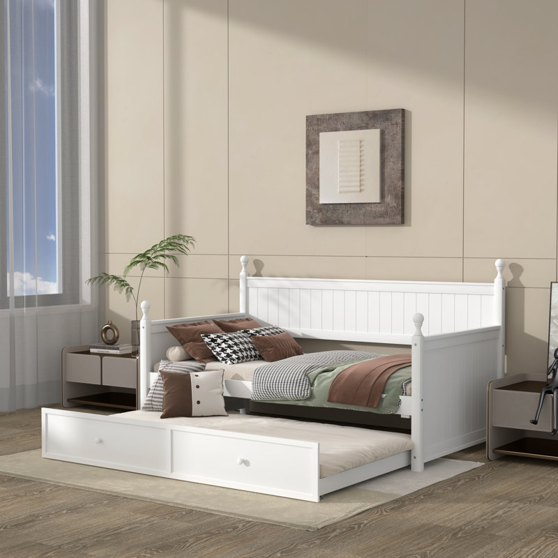 Lit plateforme Gerold, Blanc