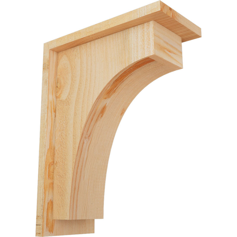 Corbeau Huntington avec plaque arrière, H 16 po x l 6 po x P 12 po, Sapin de Douglas, Sciage brut