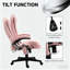 Fauteuil de bureau vibrant à haut dossier, fauteuil de bureau de direction avec chaleur, pour la maison et le bureau-130473583