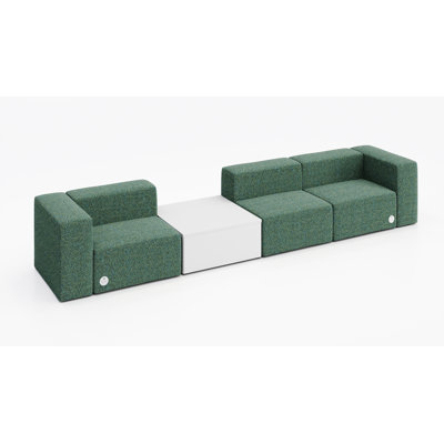 Canapé pour 3 personnes avec tissu de table occasionnel, prise de courant