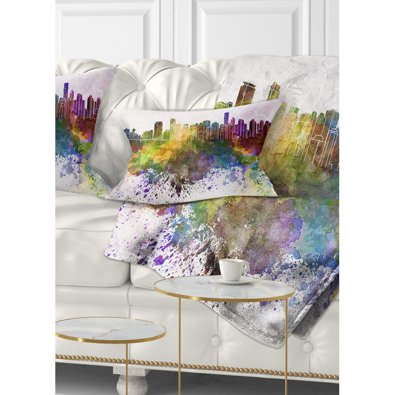 Coussin lombaire d’horizon cityscape vancouver