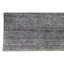 Tapis gris / noir en laine / coton noué à la main 3 pi x 5 pi 2 po