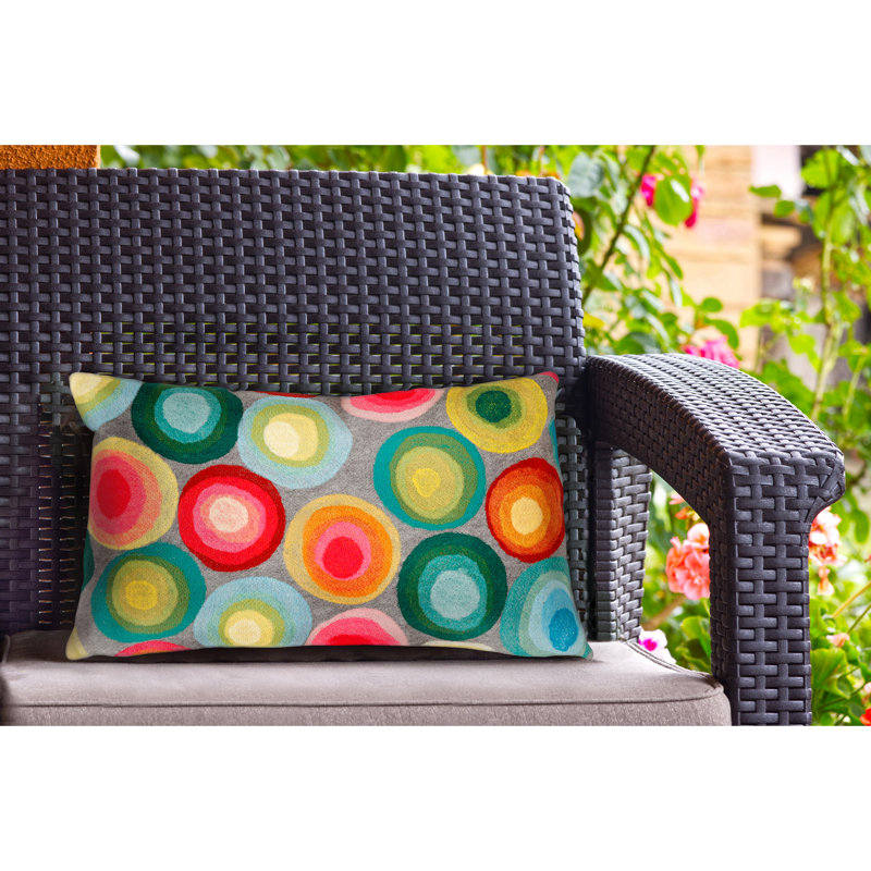 Housse et insert de coussin rectangulaire pour l'extérieur Vision II Puddle, Gris