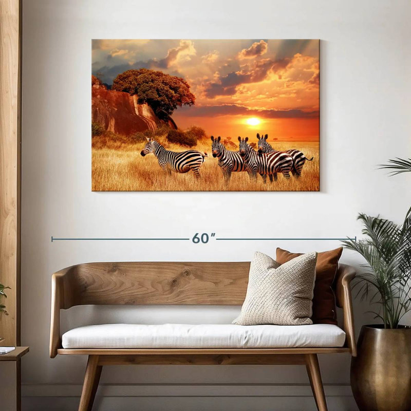 Zèbres Brampt Savanna, H 30 po x l 45 po