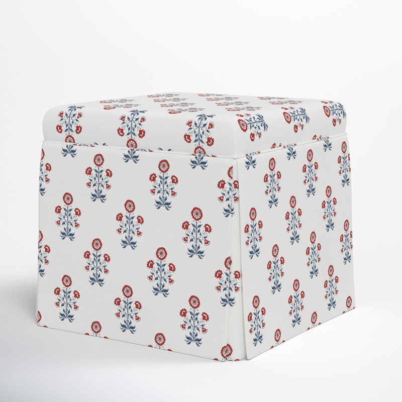Repose-pieds Jebb, Cappy rouge à motif floral
