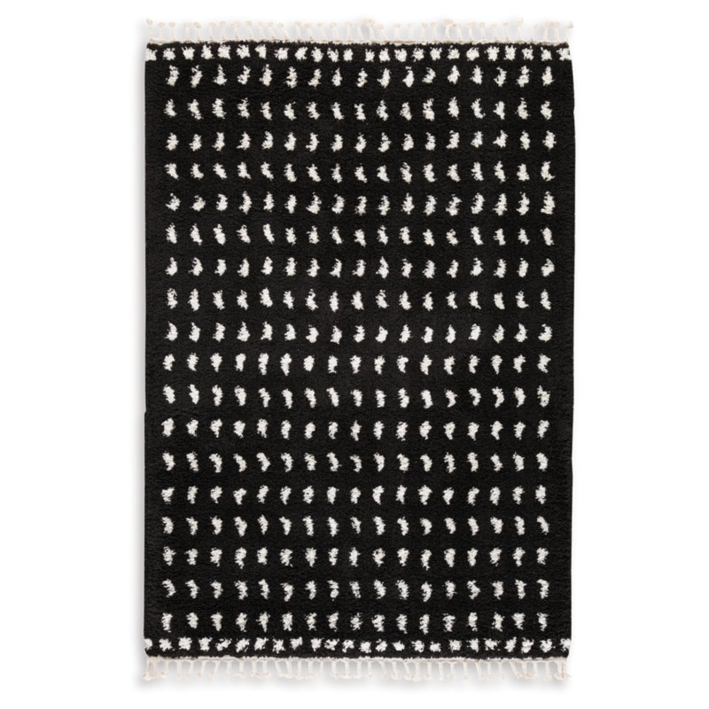 Efrayim Polka Dots Indoor Rug, Rectangle 5' x 7'