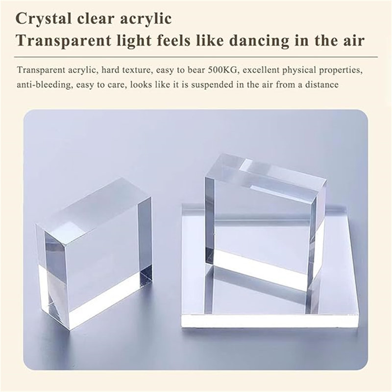 Table de chevet moderne en bois acrylique, design transparent, design d'apparence minimaliste, armoire de rangement, chambre à coucher moderne, acrylique élégant, convient à la chambre à coucher