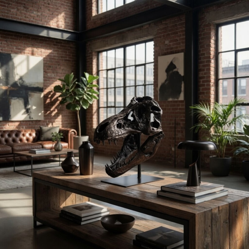 Dinosaur Skull with Base