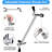 Shower System: 8-Inch Square Rainfall & Handheld Shower Head Combo With Adjustable Extension Arm