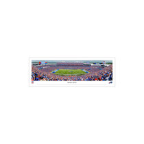 Cincinnati Bengals Night Football - 40.25x13.75-inch Standard Framed Print by Blakeway Panoramas